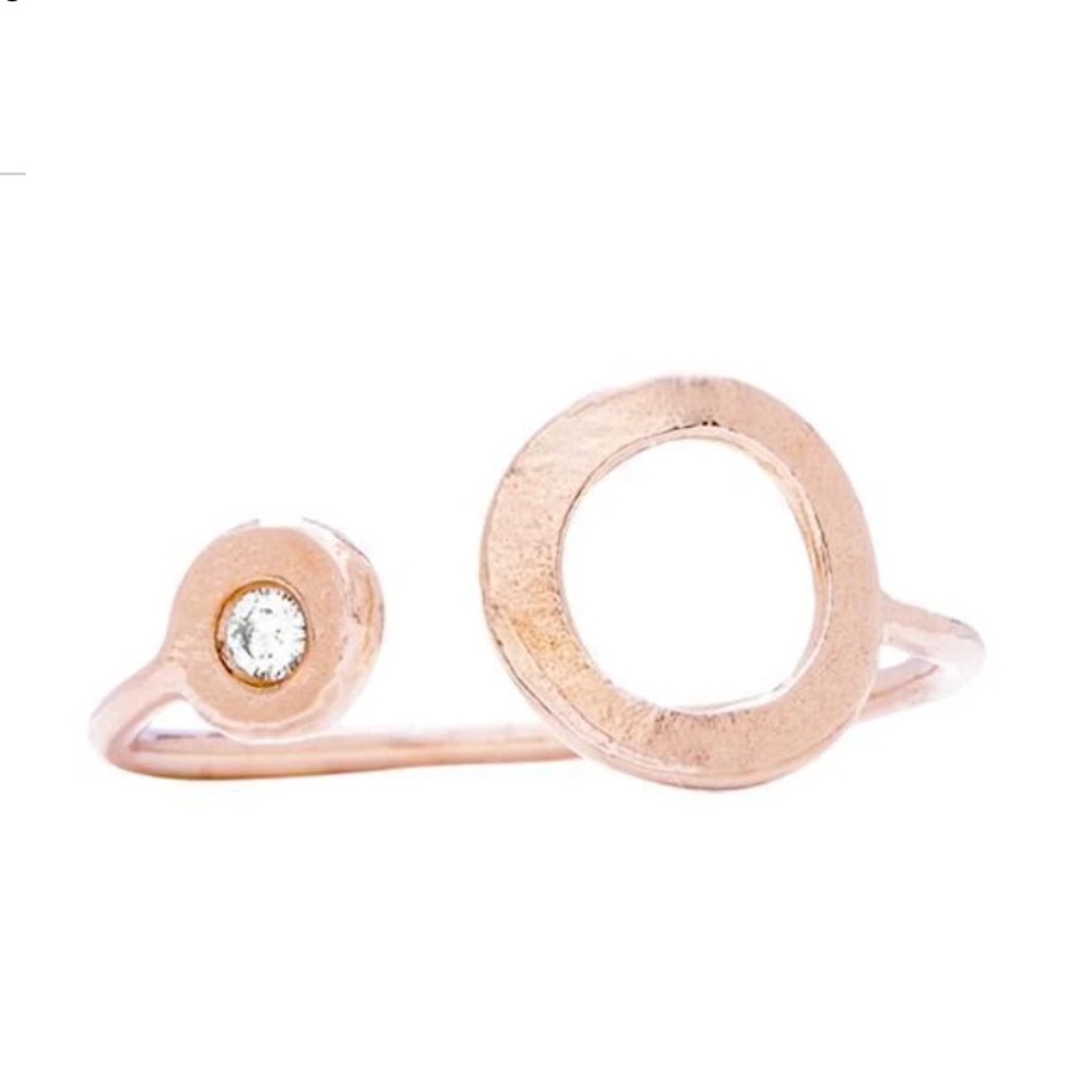 Helen Ficalora Hole Dot Ring with Diamond